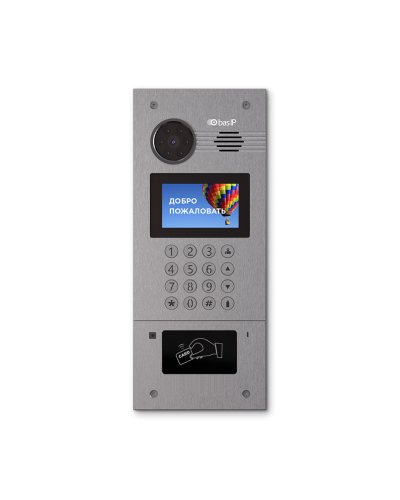 AA-07FB SILVER. Вызывная панель IP-домофона. BAS-IP в Арзамасе