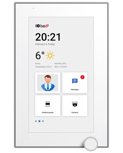 AZ-07L WHITE. Монитор IP-видеодомофона цветной. BAS-IP в Арзамасе