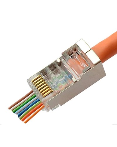 8P8C-SH-FC (100 шт) (10796c). Разъем RJ-45. CABEUS в Арзамасе