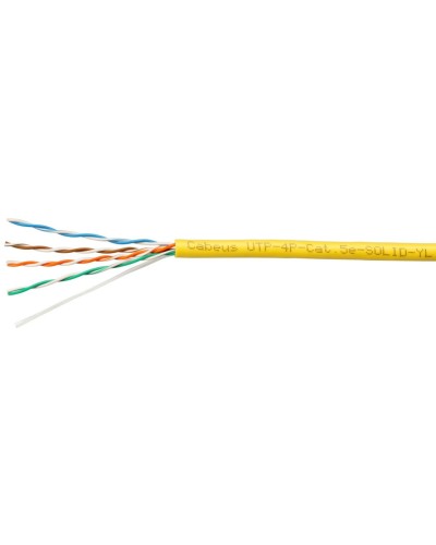 UTP-4P-Cat.5e-SOLID-YL (7251c). Кабель «витая пара» (LAN) для структурированных систем связи. CABEUS в Арзамасе