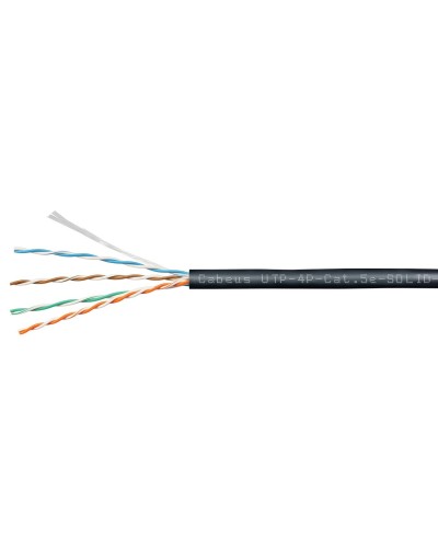 UTP-4P-Cat.5e-SOLID-OUT-PE-UV (11246c). Кабель «витая пара» (LAN) для структурированных систем связи. CABEUS в Арзамасе