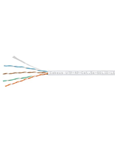 UTP-4P-Cat.5e-SOLID-LSZH-WH (9782c). Кабель «витая пара» (LAN) для структурированных систем связи. CABEUS в Арзамасе
