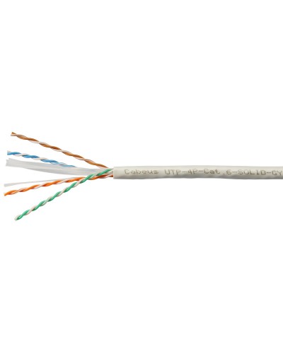 UTP-4P-Cat.6-SOLID-GY (7178c). Кабель «витая пара» (LAN) для структурированных систем связи. CABEUS в Арзамасе