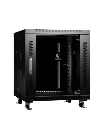 SH-05C-12U60/80-BK (8570c). Шкаф телекоммуникационный 19 напольный 12U. CABEUS в Арзамасе