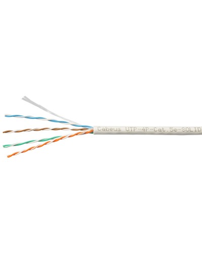 UTP-4P-Cat.5e-SOLID-LSZH-GY-LIGHT (9996c). Кабель «витая пара» (LAN) для структурированных систем связи. CABEUS в Арзамасе