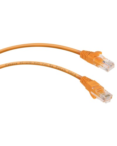 PC-UTP-RJ45-Cat.5e-3m-OR-LSZH (9524c), оранжевый. Патч-корд медный. CABEUS в Арзамасе