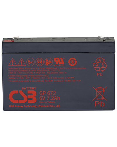 CSB GP 672. Аккумулятор герметичный свинцово-кислотный. CSB в Арзамасе