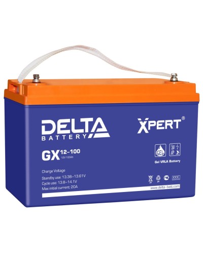 Delta GX 12-100. Аккумулятор герметичный свинцово-кислотный. Delta в Арзамасе