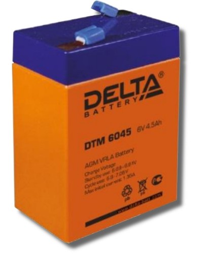 Delta DTM 6045. Аккумулятор герметичный свинцово-кислотный. Delta в Арзамасе