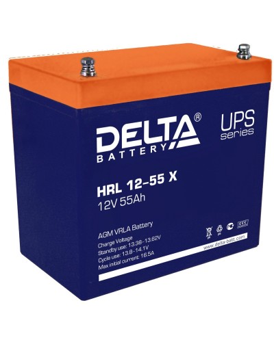 Delta HRL 12-55 X. Аккумулятор герметичный свинцово-кислотный. Delta в Арзамасе