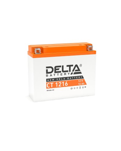 Delta CT 1216. Аккумулятор герметичный свинцово-кислотный стартерный. Delta в Арзамасе