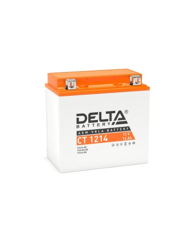 Delta CT 1214. Аккумулятор герметичный свинцово-кислотный стартерный. Delta в Арзамасе