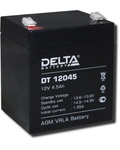 Delta DT 12045. Аккумулятор герметичный свинцово-кислотный. Delta в Арзамасе