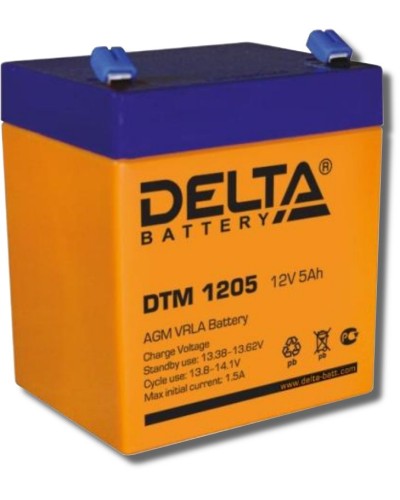 Delta DTM 1205. Аккумулятор герметичный свинцово-кислотный. Delta в Арзамасе