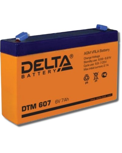 Delta DTM 607. Аккумулятор герметичный свинцово-кислотный. Delta в Арзамасе