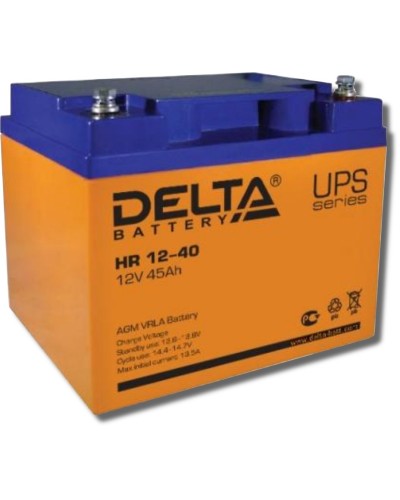 Delta HR 12-40. Аккумулятор герметичный свинцово-кислотный. Delta в Арзамасе