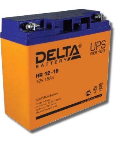 Delta HR 12-18. Аккумулятор герметичный свинцово-кислотный. Delta в Арзамасе