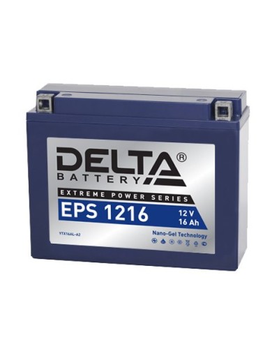 Delta EPS 1216. Аккумулятор герметичный свинцово-кислотный стартерный. Delta в Арзамасе