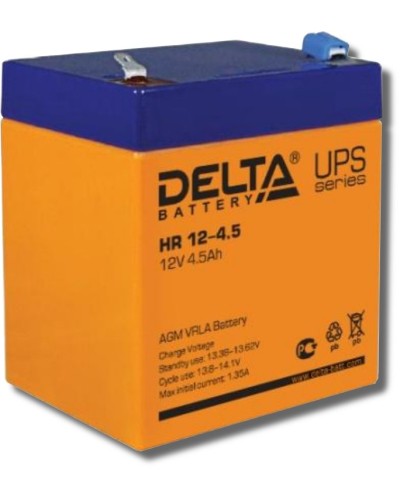 Delta HR 12-4.5. Аккумулятор герметичный свинцово-кислотный. Delta в Арзамасе
