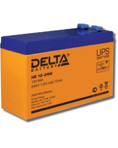 Delta HR 12-24 W. Аккумулятор герметичный свинцово-кислотный. Delta в Арзамасе