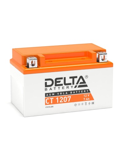 Delta CT 1207. Аккумулятор герметичный свинцово-кислотный стартерный. Delta в Арзамасе