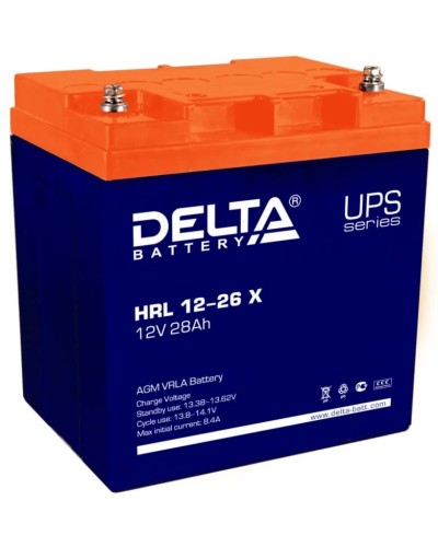 Delta HRL 12-26 X. Аккумулятор герметичный свинцово-кислотный. Delta в Арзамасе