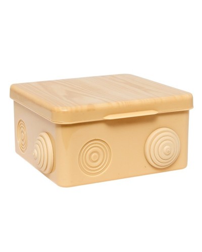 КМР-030-014 с крышкой (100х100х55) светлое дерево IP54 (plc-kmr-030-014-s). Коробка распределительная. EKF в Арзамасе