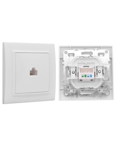 Минск Розетка RJ-45 1-местная СП (ERK01-035-10). Розетка RJ-45 1-местная СП. EKF в Арзамасе