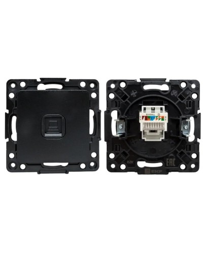 Стокгольм Механизм Розетки RJ-45 1-местной (EZK01-035-10). Механизм Розетки RJ-45 1-местной. EKF в Арзамасе