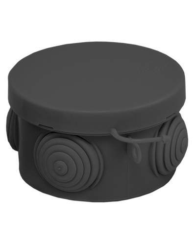 КМР-040-038 с крышкой (65х40) чёрная IP54 (plc-kmr-040-038-b). Коробка распределительная. EKF в Арзамасе