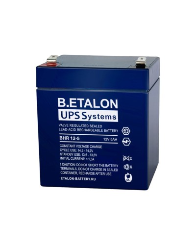B.ETALON BHR 12-5. Аккумулятор герметичный свинцово-кислотный. ETALON в Арзамасе
