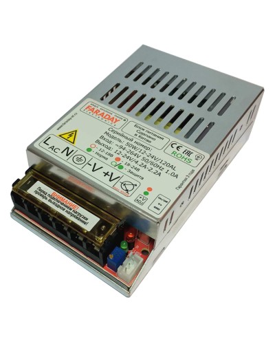 50W/12-24V/120AL. Импульсный блок питания. FARADAY в Арзамасе