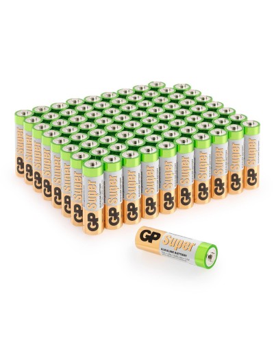 GP Super Alkaline 15A AA (GP 15A-2CRVS80), упак. 80 шт.. Алкалиновые батарейки. GP Batteries в Арзамасе