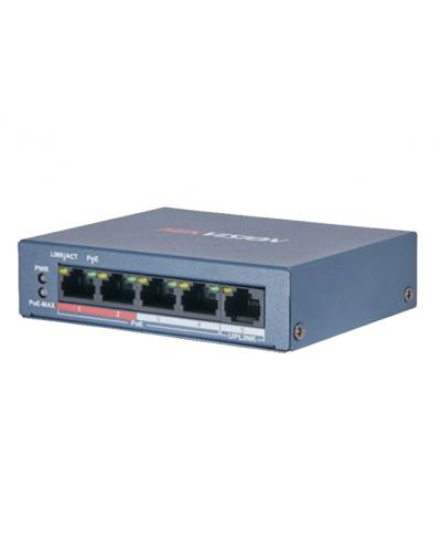 DS-3E0105P-E/M(B). Коммутатор с питанием POE. Hikvision в Арзамасе