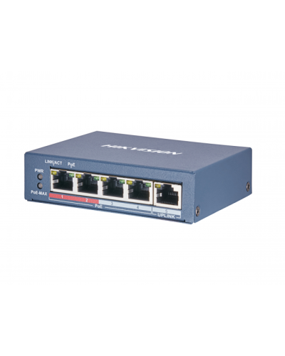 DS-3E0105P-E(B). Коммутатор с питанием POE. Hikvision в Арзамасе