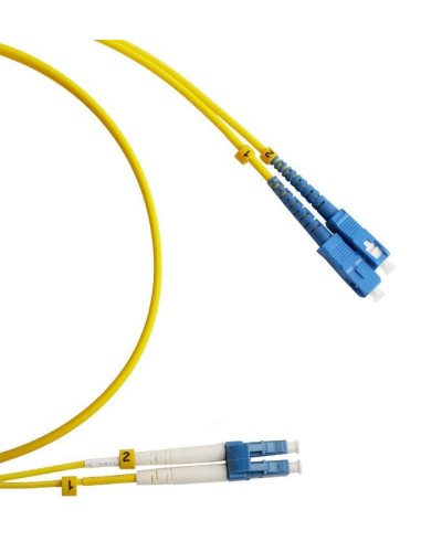 FC-D2-9-LC/UR-SC/UR-H-2M-LSZH-YL. Патч-корд волоконно-оптический LC/UPC-SC/UPC. Hyperline в Арзамасе
