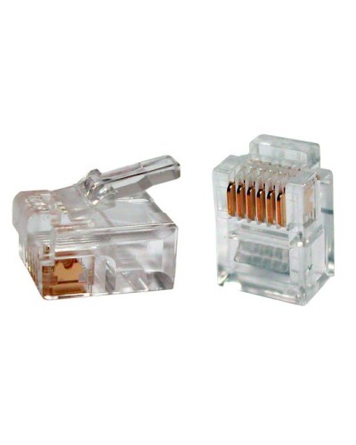 PLUG-6P6C-P-C2-100 (100 шт). Разъем RJ-12. Hyperline в Арзамасе