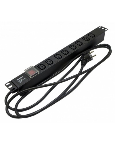 SHE19-8IEC-S-2.5EU. Блок розеток 19. Hyperline в Арзамасе
