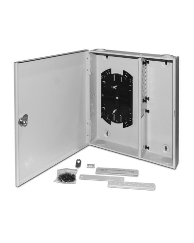 FO-WBX-4xSLT-W140H42-32UN-GY. Кросс оптический настенный. Hyperline в Арзамасе