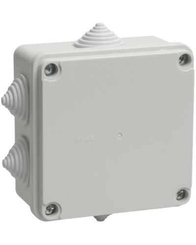 Коробка распаячная КМ41234 100х100х50 открытой проводки IP55 6 гермовводов серая (UKO11-100-100-050-K41-55). Коробка распаячная безгалогенная (HF). IEK в Арзамасе
