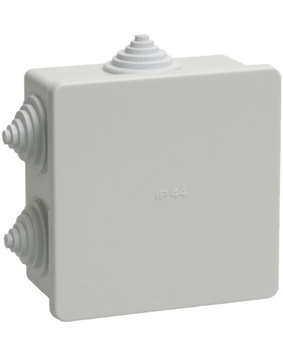 Коробка распаячная КМ41235 85х85х40 открытой проводки IP44 6 гермовводов серая (UKO11-085-085-040-K41-44). Коробка распаячная безгалогенная (HF). IEK в Арзамасе