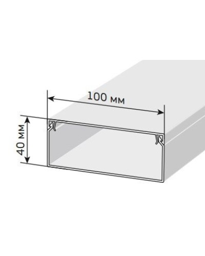Короб 100х40 ЭЛЕКОР (CKK10-100-040-1-K01). Кабель-канал с двойным замком. IEK в Арзамасе