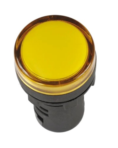 Лампа AD22DS (LED) матрица D22 мм желтый 12В AC/DC желтый (BLS10-ADDS-012-K05). Светосигнальный индикатор. IEK в Арзамасе