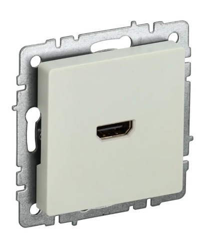 Розетка HDMI РHDMI-0-БрКр бежевый BRITE (BR-H10-K10). Розетка HDMI. IEK в Арзамасе