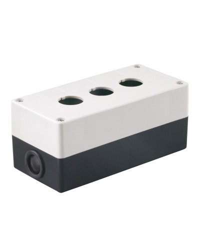 Корпус КП103 для кнопок 3 места белый (BKP10-3-K01). Корпус для кнопочных постов. IEK в Арзамасе