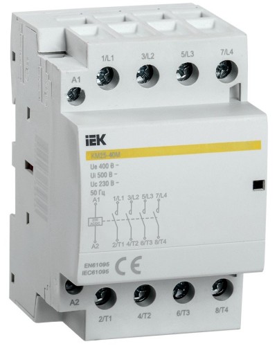 Контактор модульный КМ25-40М AC/DC (MKK21-25-40). Контактор модульный. IEK в Арзамасе