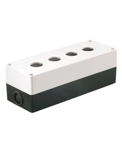 Корпус КП104 для кнопок 4 места белый (BKP10-4-K01). Корпус для кнопочных постов. IEK в Арзамасе