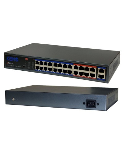 KN-SW2402POE+. Коммутатор с питанием по PoE. KENO в Арзамасе