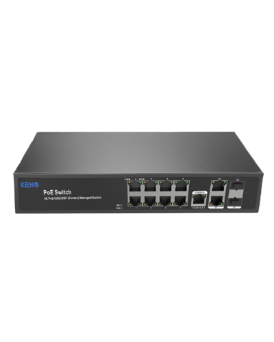 KN-SW802SFP/M2. Коммутатор с питанием по PoE. KENO в Арзамасе