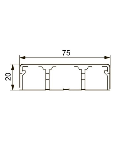 Короб DLPlus 75х20 (030033): Кабель-канал в Арзамасе